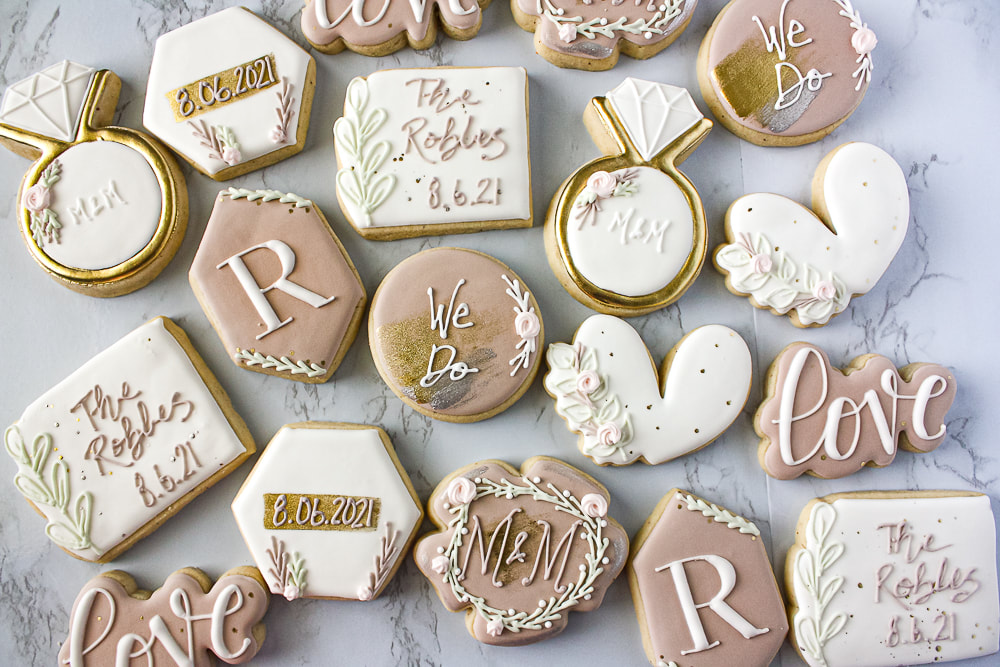 Elegant Monogram Sugar Cookies